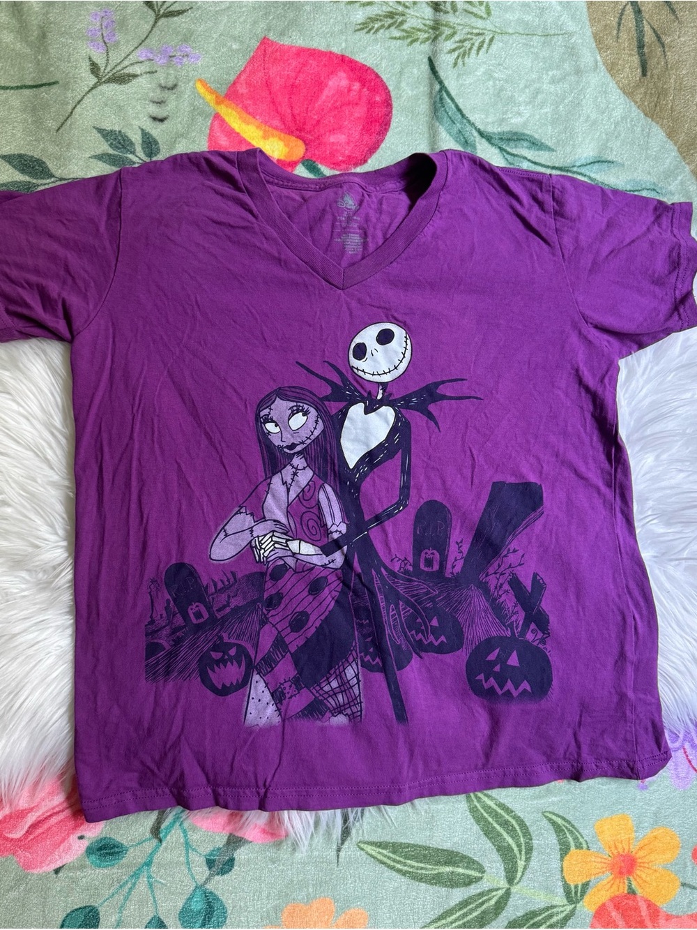 Nightmare before Christmas V-neck t shirt